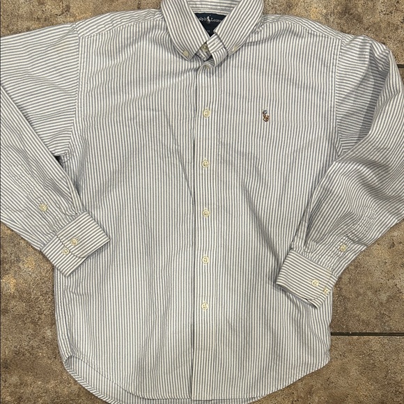 Boys Vintage Striped Button-Down Shirt - Picture 3 of 4